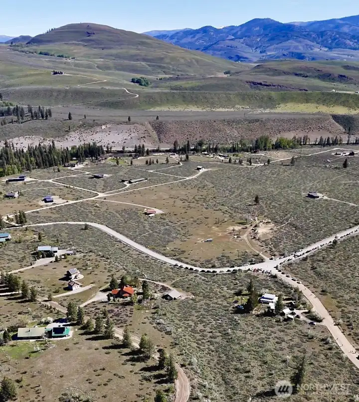Aerial looking NE  Lot 10 bottom right of image.