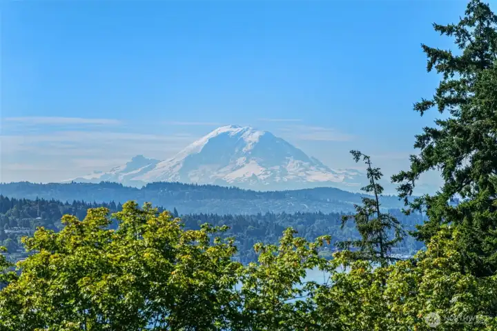Show-stopping views of Mt. Rainier and Lake Washington Show-stopping views of Mt. Rainier and Lake Washington