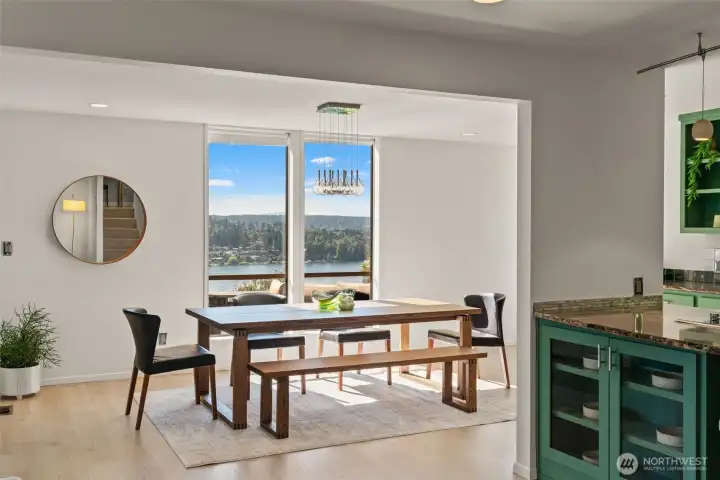 The open-concept makes entertaining easy! The open-concept makes entertaining easy!
