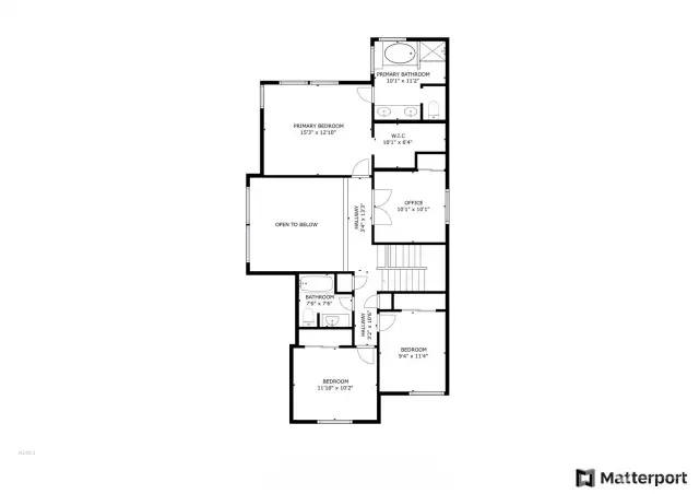 Upper floor floor plan
