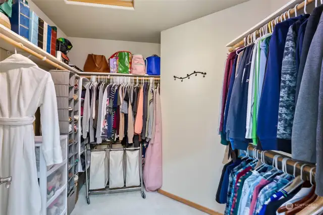 Primary walk-in closet