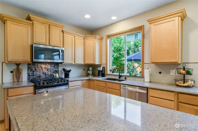 Kitchen with Quartz countertops