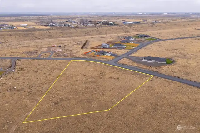 Property Boundary Overlay (estimation) viewing to the East