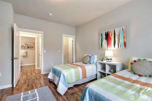 Front second bedroom can accommodate two twins or a king sized bedroom set.