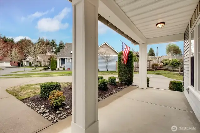 Large front porch. Located on a cul de sac.