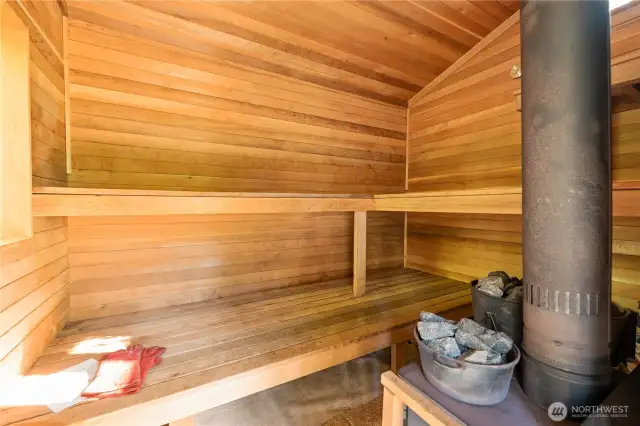 Wood fired sauna