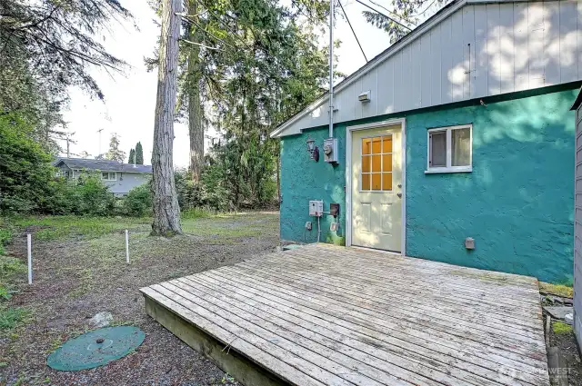 Back Door Patio is Private with Your Lot Extending out beyond~