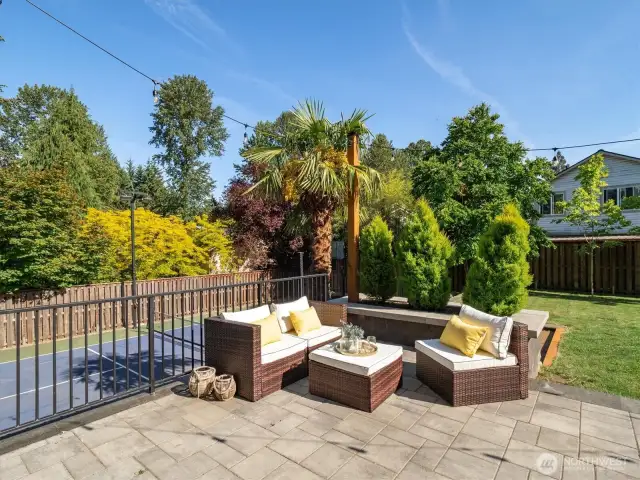 Custom built patio
