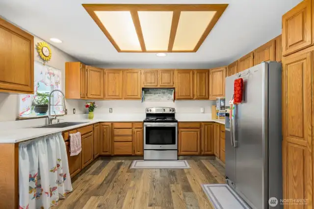 Kitchen as you enter from the back door.