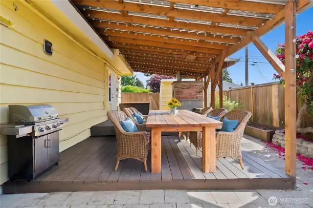 Covered Deck virtually Staged