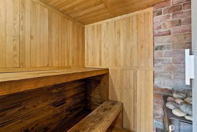 Interior of Sauna