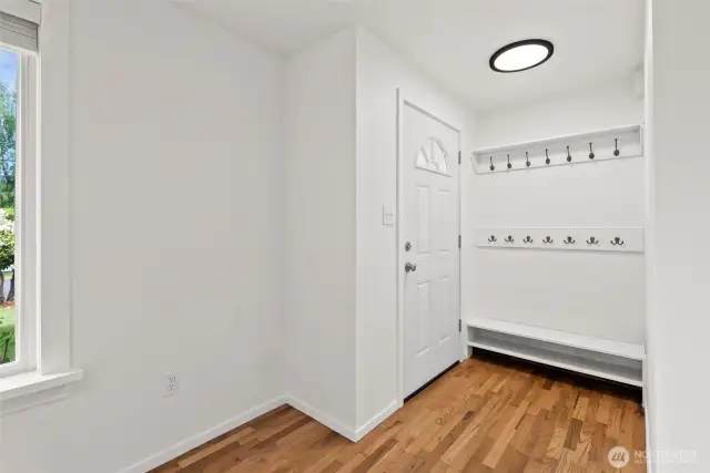 Entry way to hang your coats, shoes and gear.