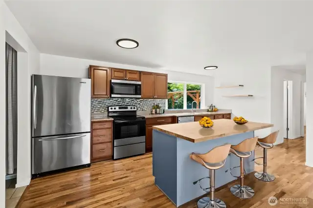 Virtually staged kitchen!