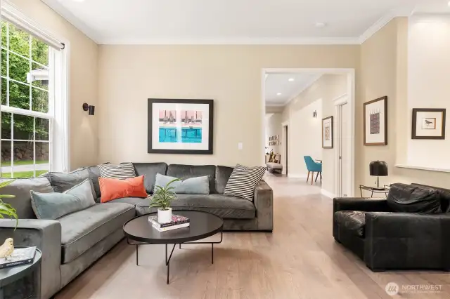 A sunlit great room blending effortless comfort with timeless elegance.