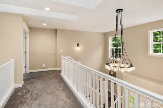 Stunning, hand-blown glass schoolhouse lighting adds timeless charm and character.