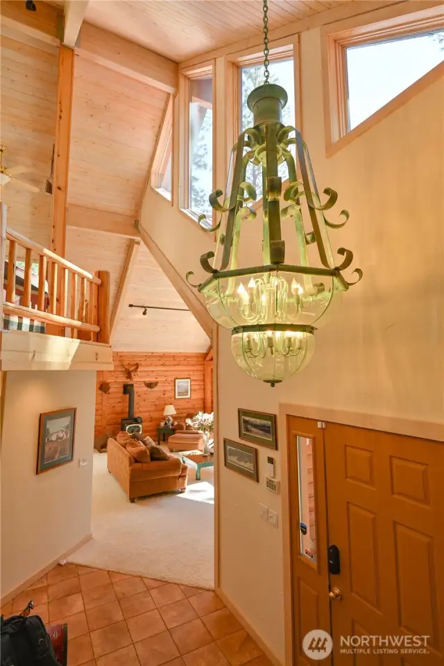 Imported Italian chandelier.