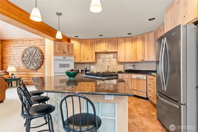 Kitchen island.