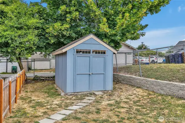 Storage  Shed at back of property.