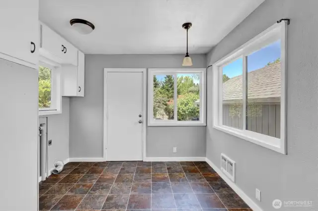 Spacious laundry room