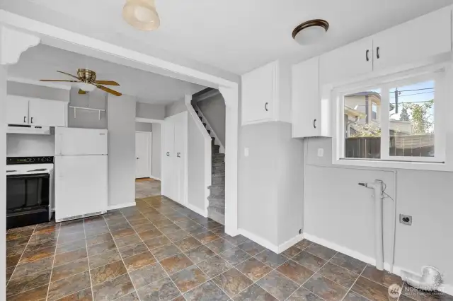 Spacious dining space in the Kitchen