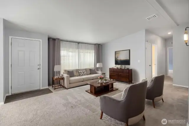 Virtually staged living room - for your inspiration.
