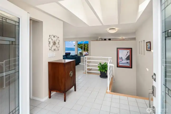 Light & bright foyer.