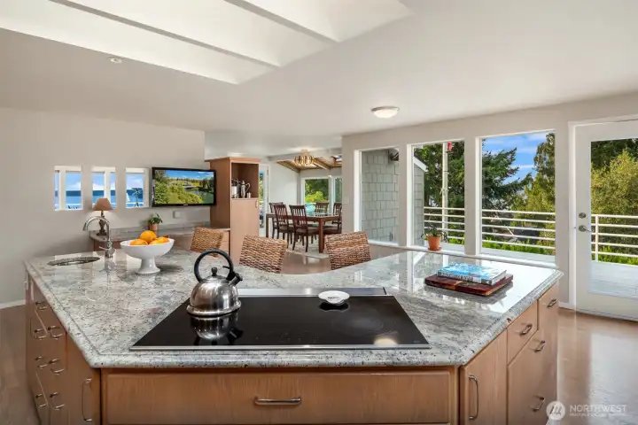 Cooking is a delight when you look out to such splendor!