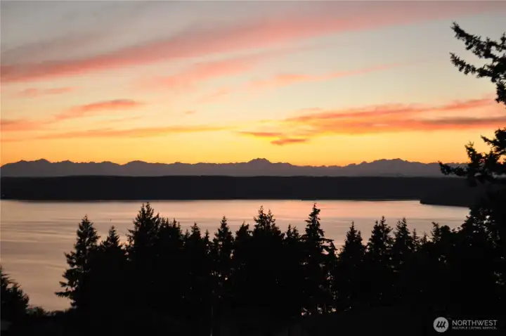 Look at the Olympic range. It's especially stunning with snow!