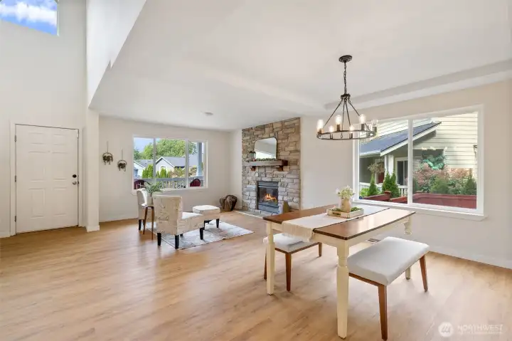 All new luxury LVP flooring throughout the main floor, with 4 inch trim.