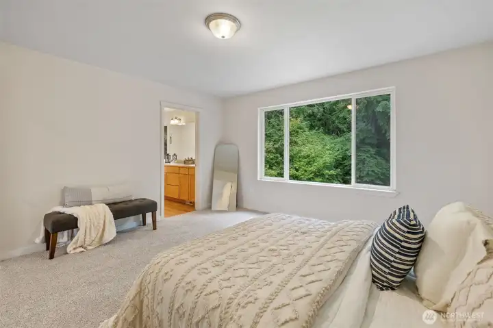 Another angle of the generously sized Primary bedroom.