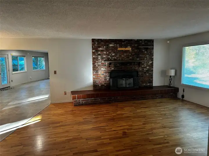Gleaming hardwood floors