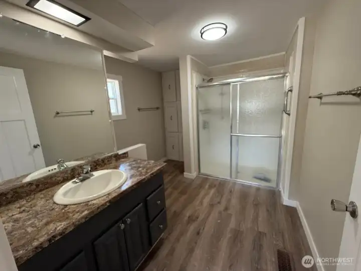 Primary Bath with walk-in shower