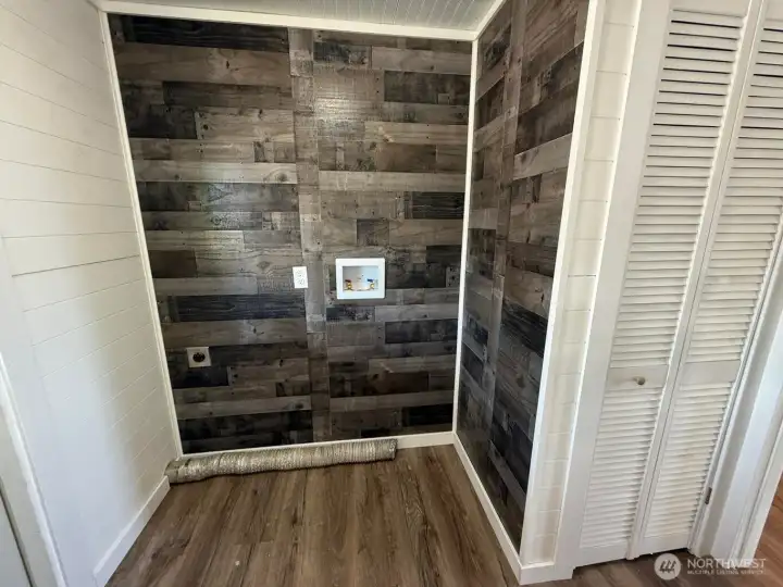 Laundry area and furnace closet