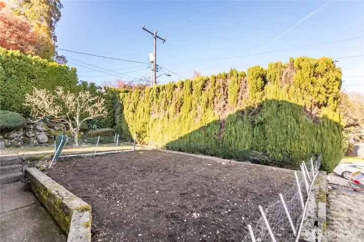 side yard garden, adu endless possibilities