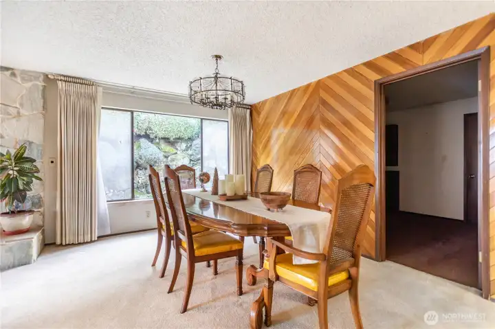 dining room, door is access to office