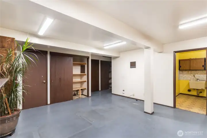 prior use as a gym across from rec room