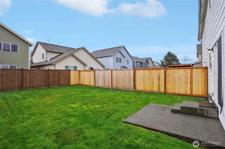 Fully fenced yard ready to host your epic gathering!