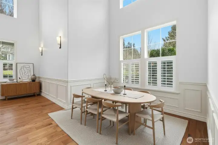 Virually Staged Dining room