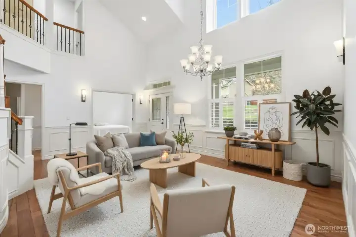 Virtually Staged  Living room