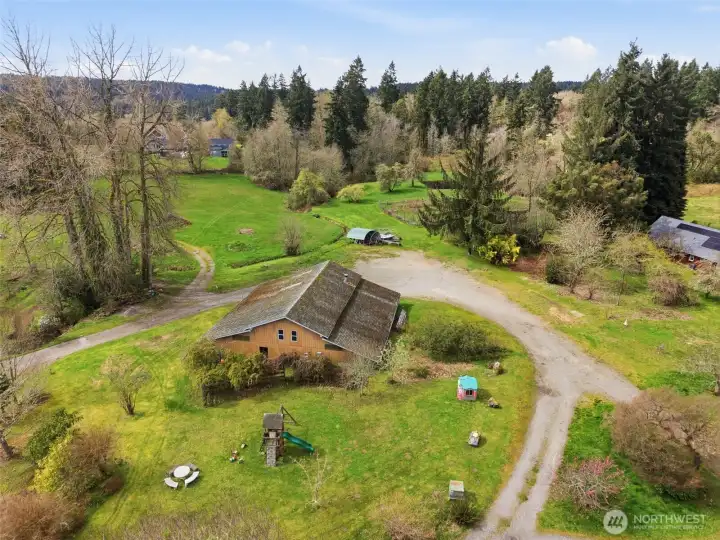 Multiple outbuildings