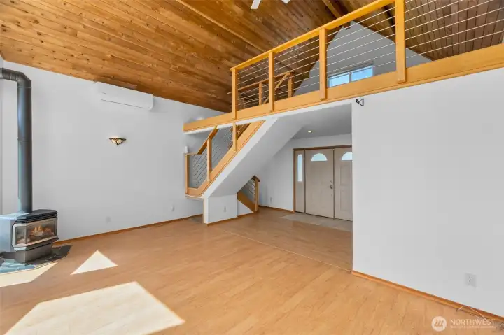 - stairs leading up to the --