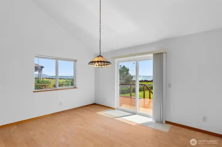 -dining room with views of the bay,