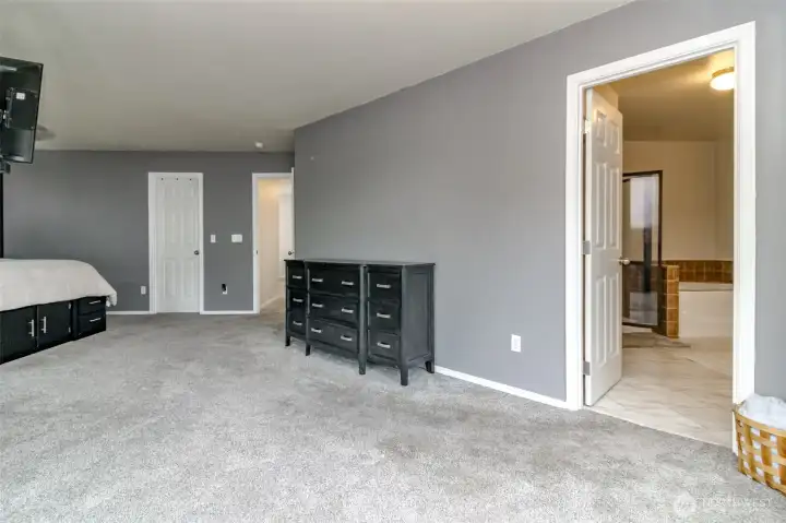 Primary with walk in closet