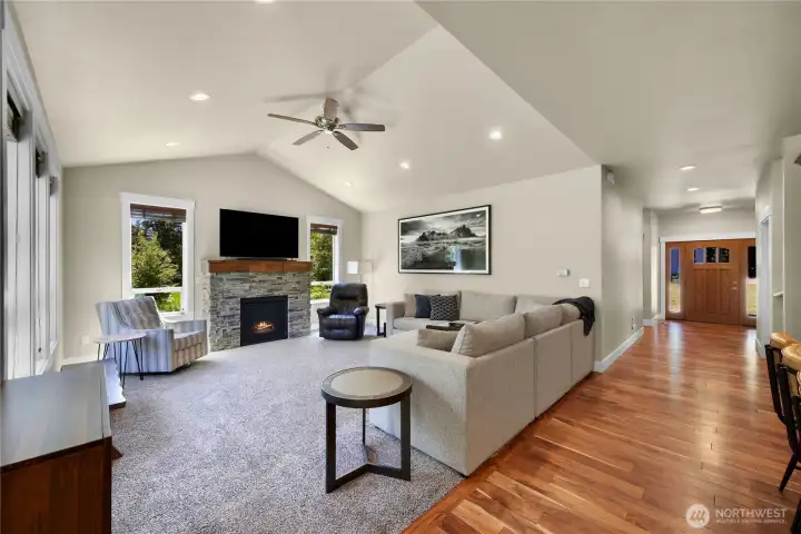 Spacious great room.