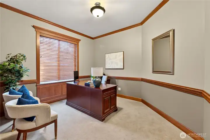 Dedicated office space.
