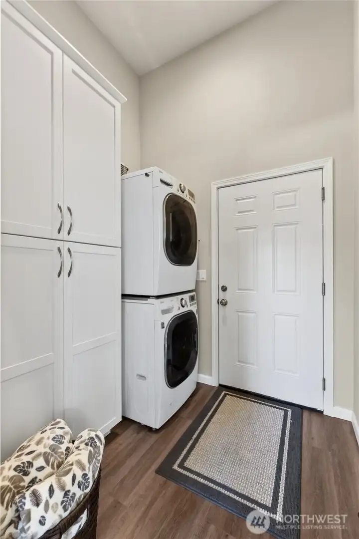 Studio/MIL laundry area.