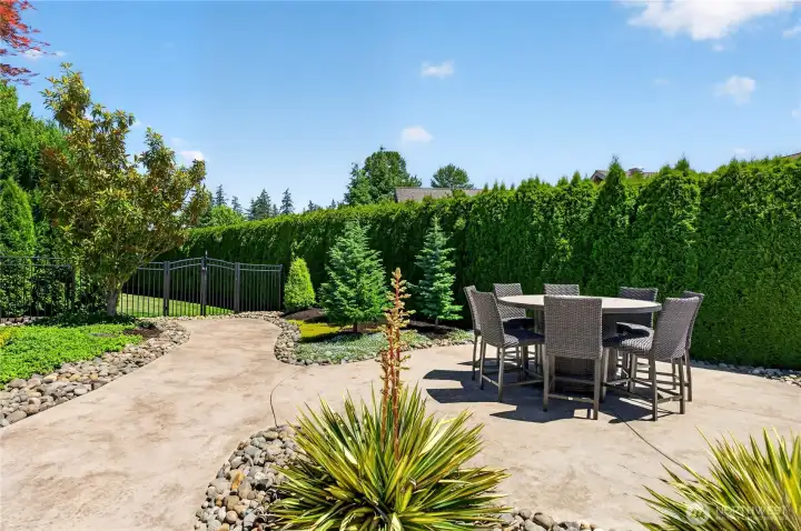 Another outdoor seating area.