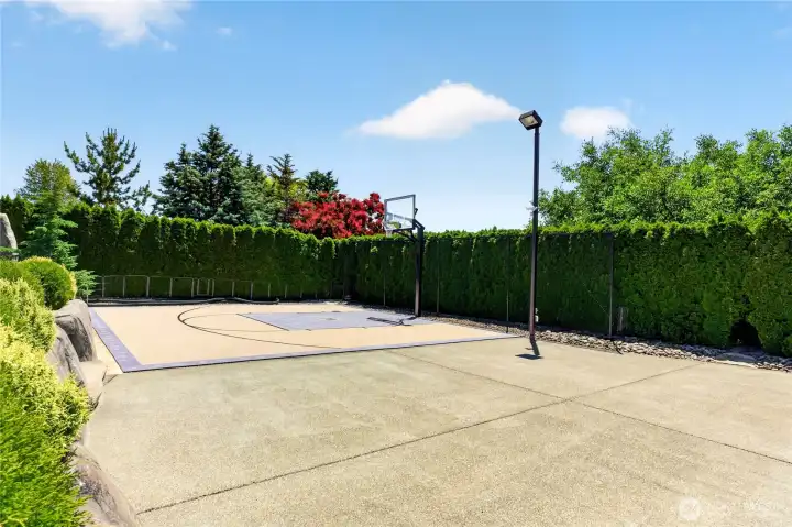 Sports court area.