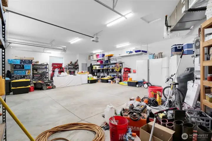 3+ car garage with room for vehicles, toys, and projects