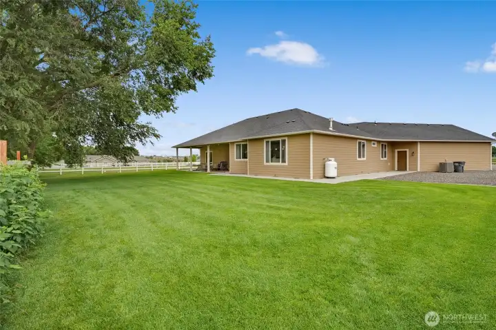 A rare combination of acreage and newer construction.